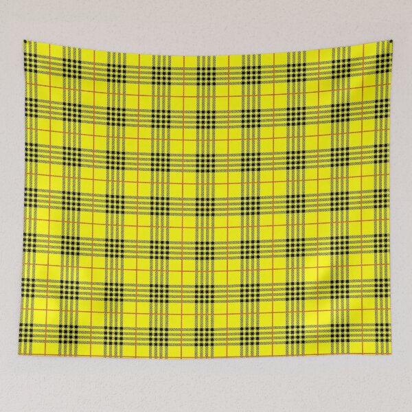 Item preview, halloween cosplay 1990s yellow tartan plaid designed and sold by Gossip Rag.