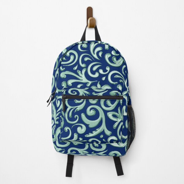 Item preview, Seamless Teal Green Glass Foliage Pattern designed and sold by kernowerno.