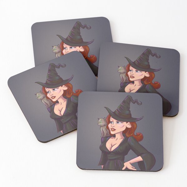 Item preview, Pensive Witch with cute kitty designed and sold by princesspjs.