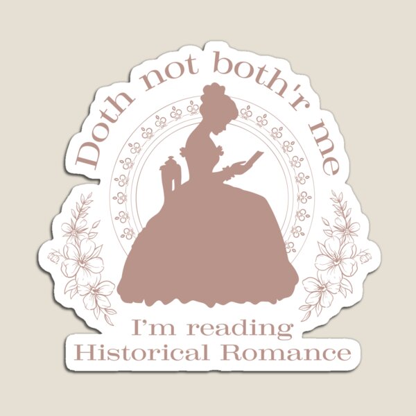 Aperçu de l'œuvre Accro à la romance historique, lecteur, lecture de romance historique créée et vendue par WhipsAndKisses.