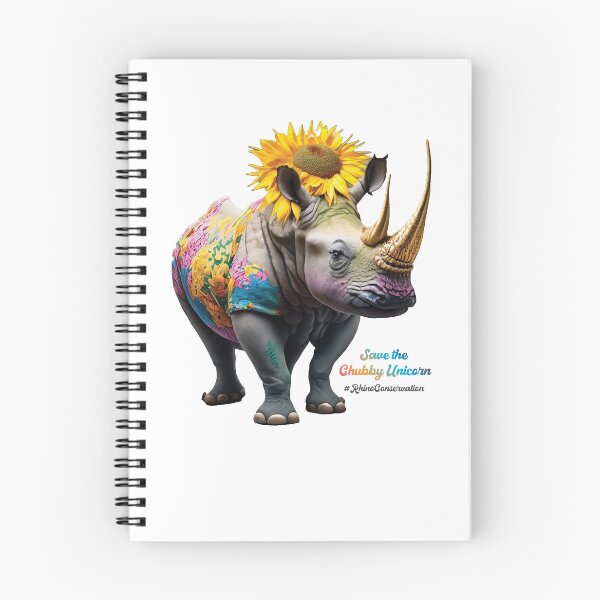 Item preview, Save The Chubby Unicorn - Bright Sunflower designed and sold by Save The Chubby Unicorn #RhinoConservation.