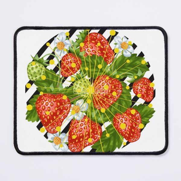 Item preview, Fresas con rayas blancas y negras. designed and sold by oconnelltia.