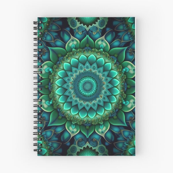 Item preview, Mandala flower pattern in Blue/Green designed and sold by Ellimade.