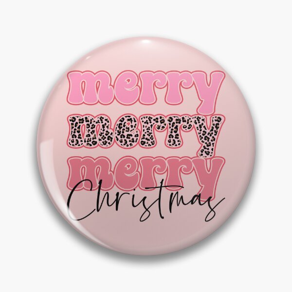 Item preview, Fun Pink Merry Christmas Vibes Pink Animal Print designed and sold by ArtMeetsPizza.