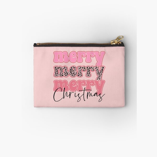 Item preview, Fun Pink Merry Christmas Vibes Pink Animal Print designed and sold by ArtMeetsPizza.