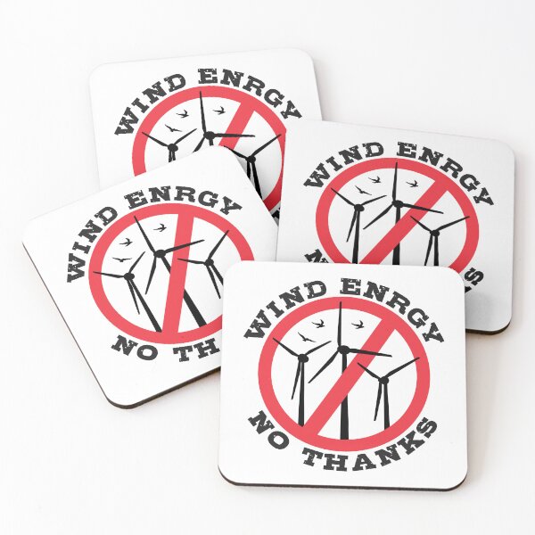 Item preview, Wind Energy No Thanks, No to Wind Power designed and sold by HandicraftArt.
