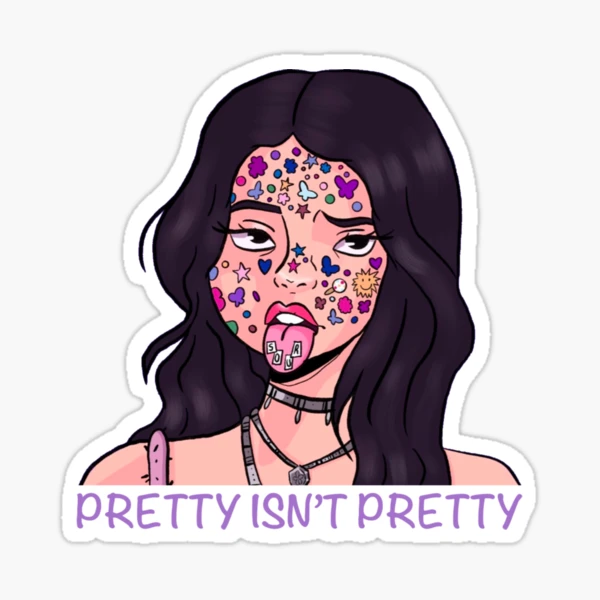 pretty isn't everything Sticker for Sale by haylizzle