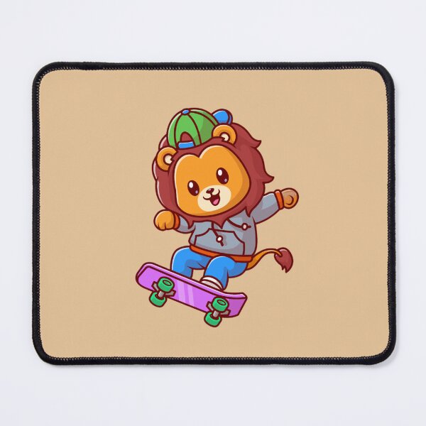 Item preview, Skateboarding Joy: Lion King on Wheels designed and sold by StickerStudio27.