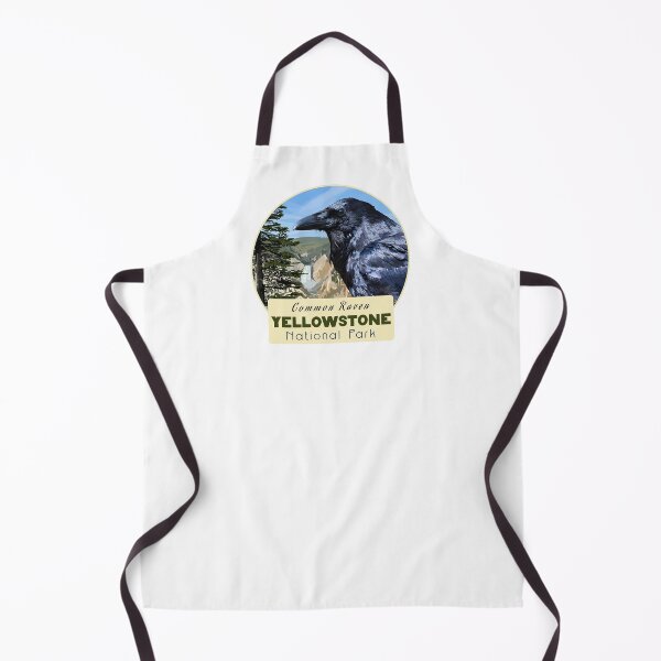 Item preview, Birds and Parks: Yellowstone National Park/Common Raven designed and sold by LauraWolfArtist.