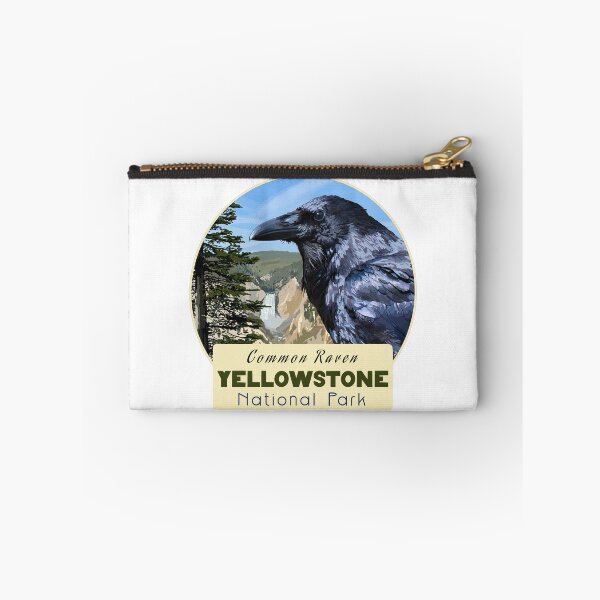 Item preview, Birds and Parks: Yellowstone National Park/Common Raven designed and sold by LauraWolfArtist.