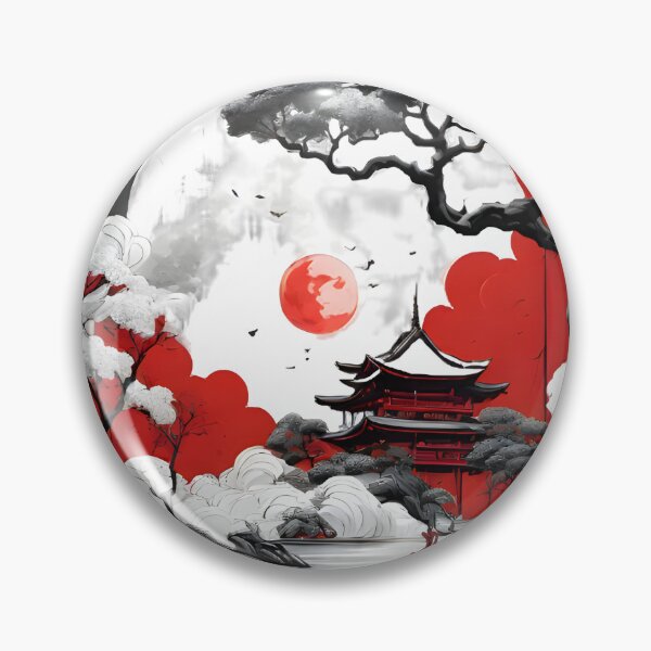 Item preview, Samurai's Blood Moon Manor designed and sold by Hamiceis.