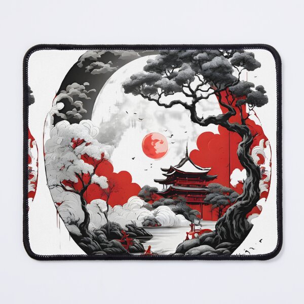 Item preview, Samurai's Blood Moon Manor designed and sold by Hamiceis.