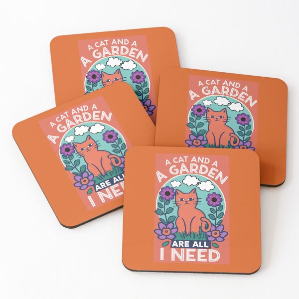 Item preview, A Cat and a Garden Are All I Need designed and sold by RhondaLily.