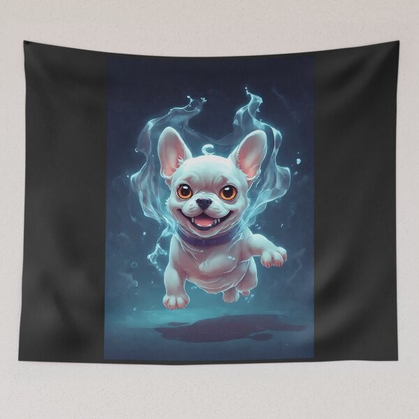 Item preview, French bulldog the friendly ghost designed and sold by DBPauwels.