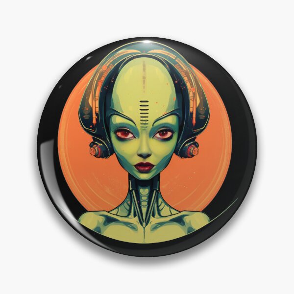 Item preview, Cyber Alien Babe Futuristic Diva designed and sold by DigitalityArt.