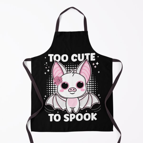 Item preview, Too Cute to Spook | Cute and Funny Halloween Albino Bat - Black designed and sold by PearlMoonGrapes.