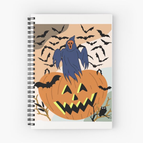 Item preview, A smiling pumpkin and scared ghost. designed and sold by Route51.