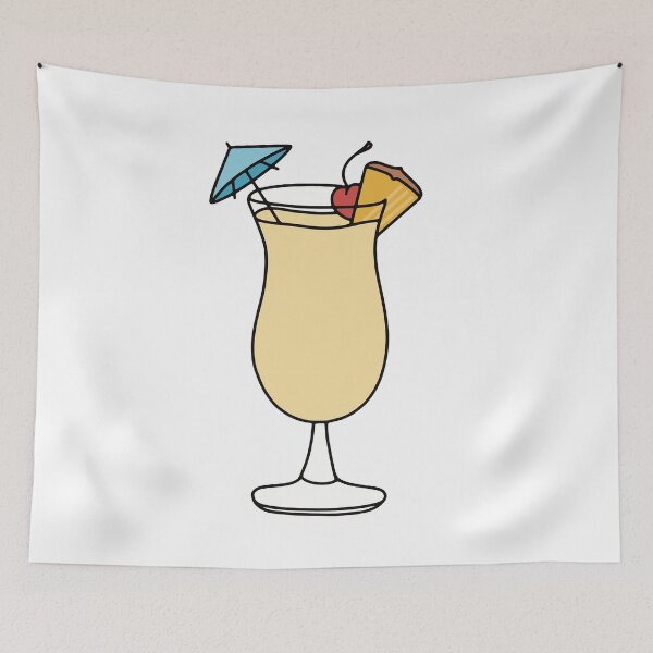 Item preview, Pina Colada Illustration designed and sold by murialbezanson.