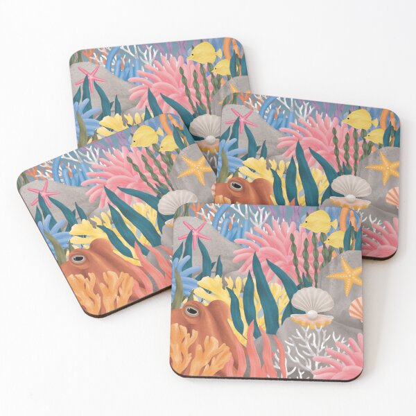 Item preview,  Coral reef pattern background designed and sold by Moilse1947.
