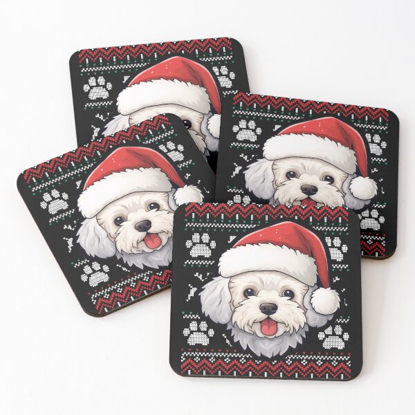 Aperçu de l'œuvre Bichon Frise Ugly Sweater Christmas créée et vendue par rafaeltto.