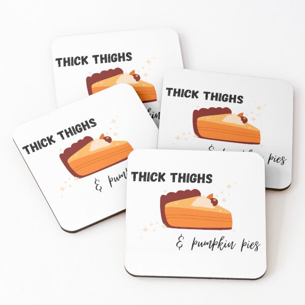 Item preview, Thick Thighs and Pumpkin Pies Fall Thanksgiving designed and sold by CardsandCanvas.