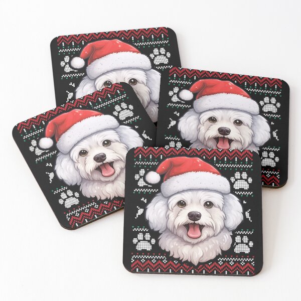 Aperçu de l'œuvre Bichon Frise Ugly Sweater Christmas créée et vendue par rafaeltto.