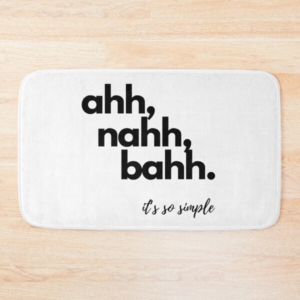 Item preview, ahh, nahh, bahh, simple logo t-shirt design, designed and sold by Glimpseelemmon.