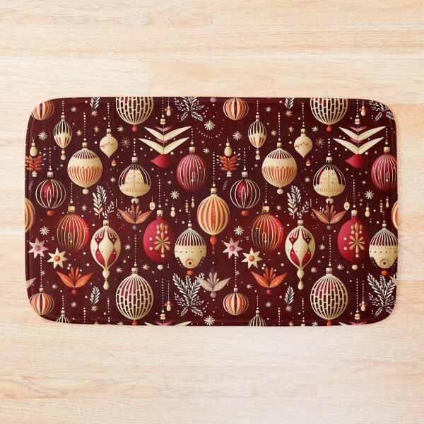 Item preview, Baubles red christmas tree designed and sold by Alessandro Remo Mazzoni Remotextiles.
