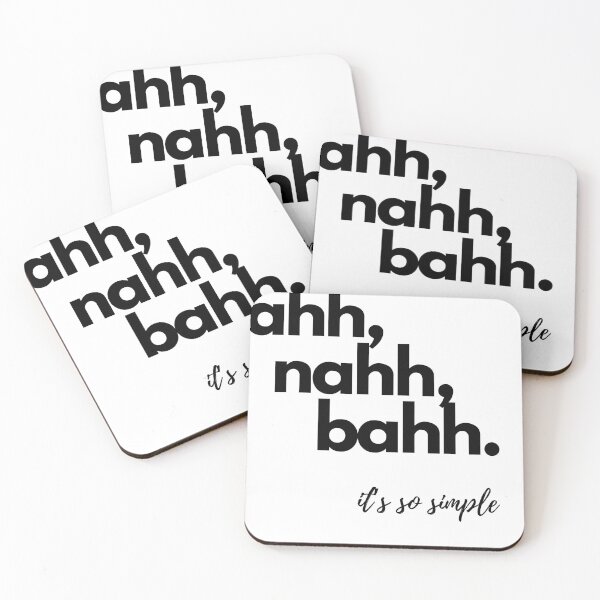 Item preview, ahh, nahh, bahh, simple logo t-shirt design, designed and sold by Glimpseelemmon.