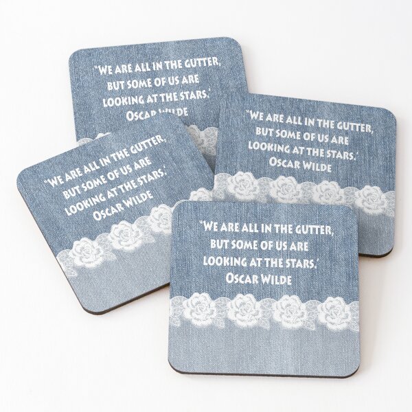 Item preview, We Are All In The Gutter Quote by Oscar Wilde designed and sold by FunWithChemo.