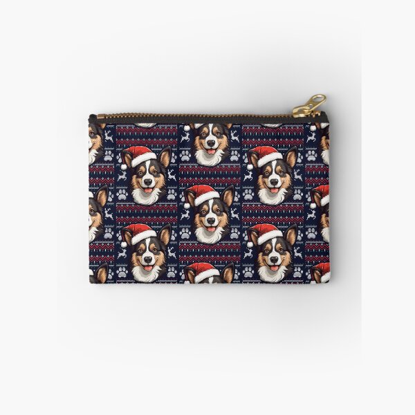 Item preview, Black Brindle Corgi Ugly Sweater Christmas designed and sold by rafaeltto.