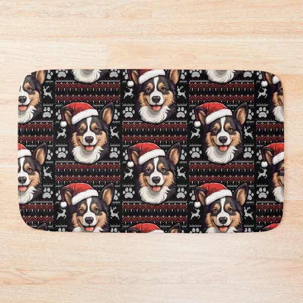 Item preview, Black Brindle Corgi Ugly Sweater Christmas designed and sold by rafaeltto.