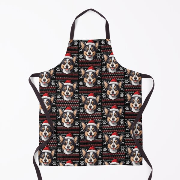 Item preview, Black Brindle Corgi Ugly Sweater Christmas designed and sold by rafaeltto.