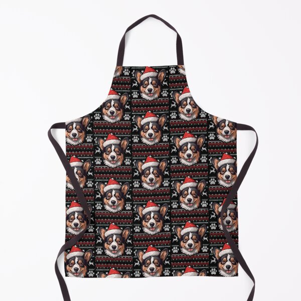 Item preview, Black Brindle Corgi Ugly Sweater Christmas designed and sold by rafaeltto.