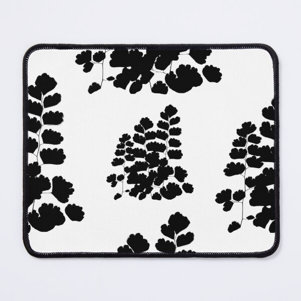 Item preview, Black and White Plant Pattern Repeat designed and sold by badlydrawnbabe.