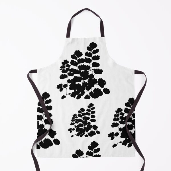 Item preview, Black and White Plant Pattern Repeat designed and sold by badlydrawnbabe.