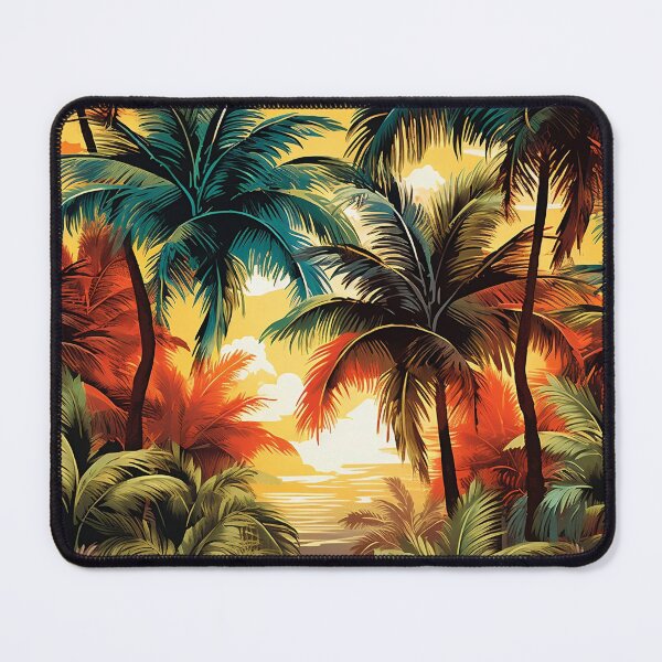 Item preview, Colorful Palm tree landscape print designed and sold by dcrc.