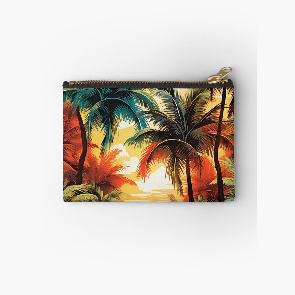 Item preview, Colorful Palm tree landscape print designed and sold by dcrc.