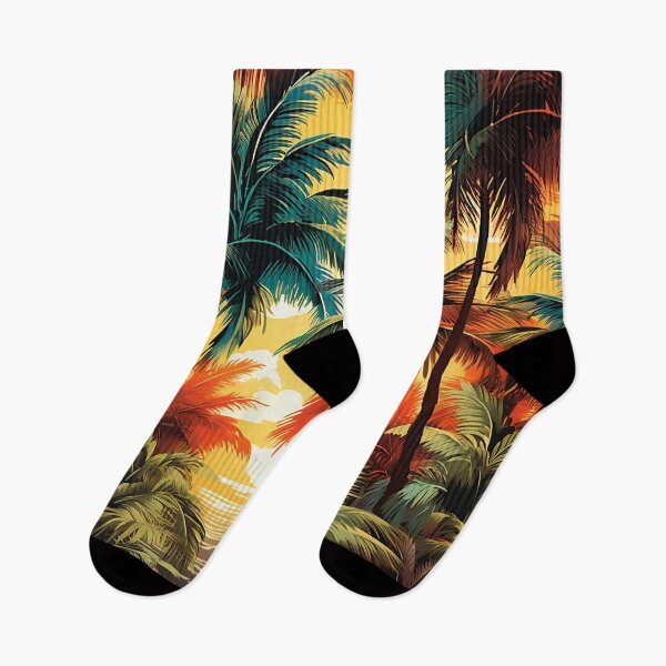 Item preview, Colorful Palm tree landscape print designed and sold by dcrc.