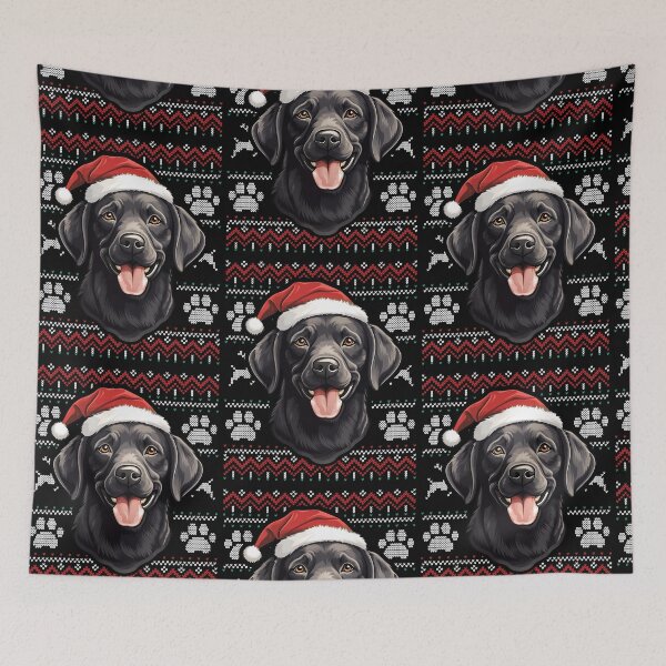 Item preview, Black Labrador Ugly Sweater Christmas designed and sold by rafaeltto.