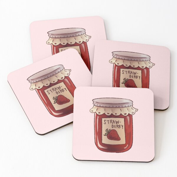 Item preview, Strawberry Jam Jar designed and sold by TurtleTeaHouse.