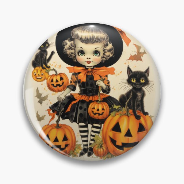 Item preview, Cute Spooky Witch Print designed and sold by SparkleArtShop.