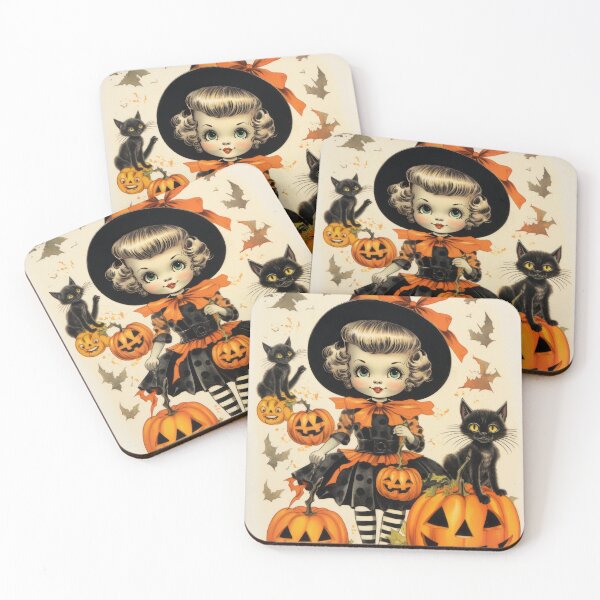 Item preview, Cute Spooky Witch Print designed and sold by SparkleArtShop.