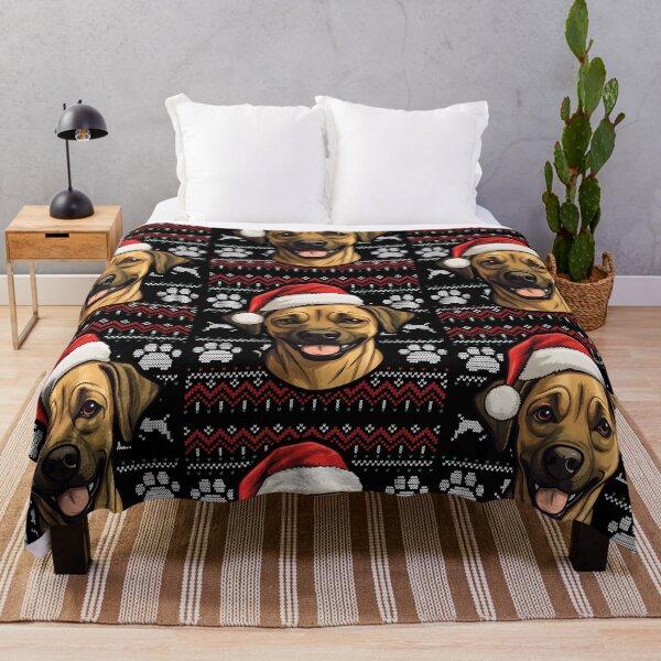Item preview, Black Mouth Cur Ugly Sweater Christmas designed and sold by rafaeltto.