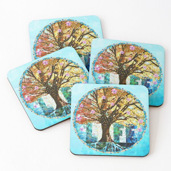 Item preview, Colorful Tree Of Life Spiritual Circle Art designed and sold by Sharon Cummings Art.