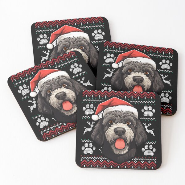 Item preview, Black Russian Terrier Ugly Sweater Christmas designed and sold by rafaeltto.
