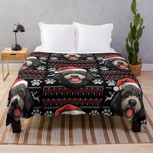 Item preview, Black Russian Terrier Ugly Sweater Christmas designed and sold by rafaeltto.