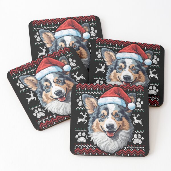 Item preview, Blue Merle Corgi Ugly Sweater Christmas designed and sold by rafaeltto.