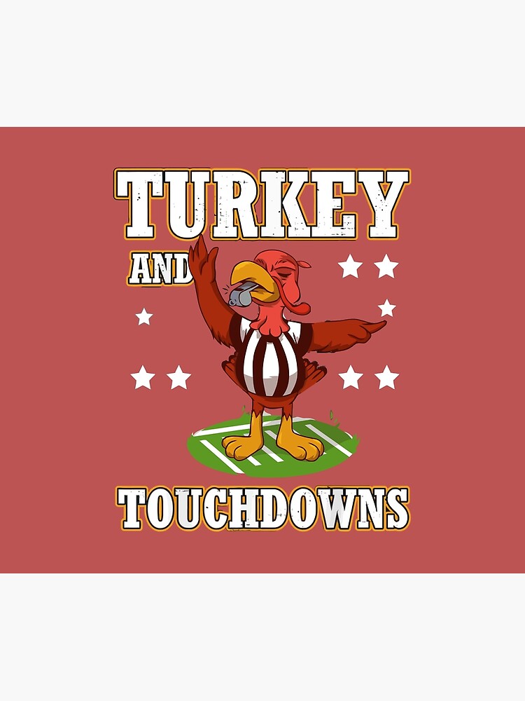 Disover Turkey And Touchdowns Thanksgiving Football 2023 Tapestry