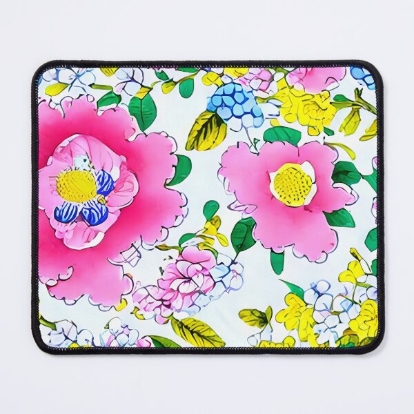 Item preview, Porcelain inspired chinoiserie flowers designed and sold by SophieClimaArt.